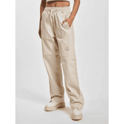 moderne DEF Damen Jeans Stretch mit Baumwolle Beige