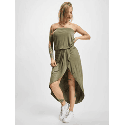 modisches Urban Classics Damen Kleid Stretch 170 g/m² Khaki