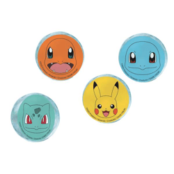 Pokémon - 4 Flummibälle - 4 cm