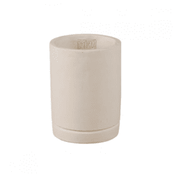 PTMD Vik XS Flower Pot, Cement Cream, 15 cm