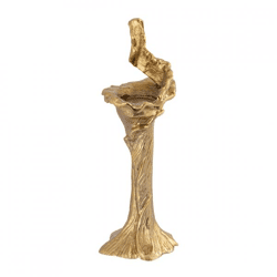 PTMD Kerzenhalter Mataly S aus Aluminium, goldfarben, 50 cm