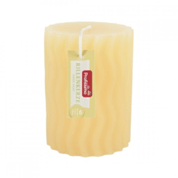 (R) Profissimo blunt candle with grooves yellow 6.8 x 10 cm