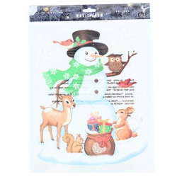 Fensteraufkleber Schneemann 34,5 cm