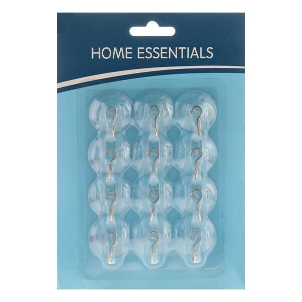 Saughaken, Metall, 12er Set, 3cmD