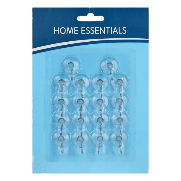 Saughaken, Metall, 18er Set, 2cmD