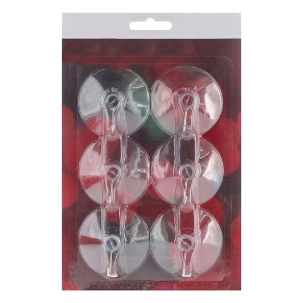 Saughaken, Metall, 6er Set, 5cmD