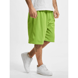 sommerliche Urban Classics Herren Shorts Mesh 130 g/m² Lime-Grün