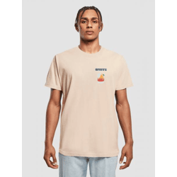 sportliches Mister Tee Herren T-Shirt 200 g/m² mit Baumwolle Beige