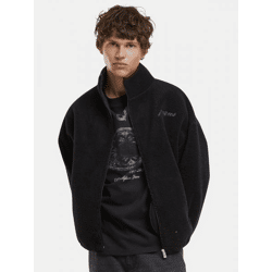 stylische PEQUS Herren Jacke Reißverschluss Taschen Schwarz