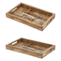 Tablett, Mango, Lieblingsplatz, gr., ca. 34x22cm