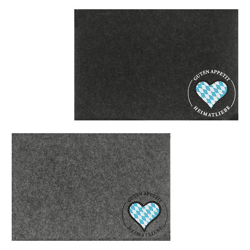 Placemat felt Heimatliebe 2/s approx. 45x30cm