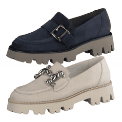 Trendige paul green Slipper Schlupfschuhe für Damen Beige oder Blau