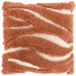Unique Living Kissen „Marina“ in der Farbe Camel, 45 x 45 cm