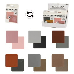 Coaster PVC set of 4 in display 6/s 