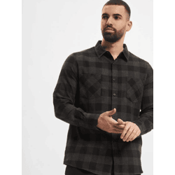 vielseitiges URBAN CLASSICS Herren Polo-Shirt Taschen 120 g/m² mit Baumwolle Schwarz/Grau