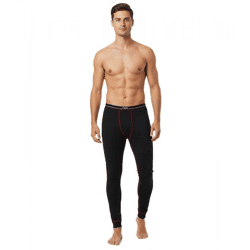 wärmende CINQUE Herren Thermo-Hose lange Unterhose mit Baumwolle Leggings Schwarz/Rot