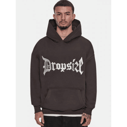 weicher Dropsize Herren Hoodie 360 g/m² mit Baumwolle Anthrazit