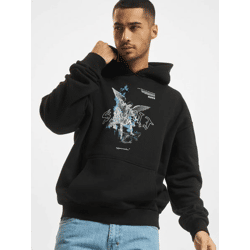 weicher MJ GONZALES Herren Hoodie große Kapuze Kapuze 460 g/m² mit Baumwolle Schwarz