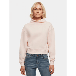 weiches Urban Classics Damen Sweatshirt Rippbündchen Oversize 300 g/m² Rosa