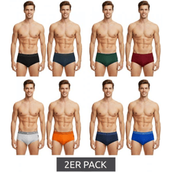2er Pack U.S. POLO ASSN. Premium Herren Slips Unterhose nachhaltige Unterwäsche 180 g/m² 134 68263 53696 in Grau/Schwarz, Blau/Navy, Grü