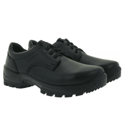Alpina Kapla Damen & Herren Arbeits-Schuhe mit herausnehmbarer Sohle Sicherheits-Schuhe Echtleder-Schuhe 69012 Schwarz