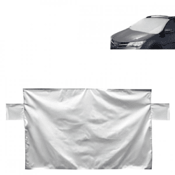 Antifrostschirm/Sonnenschirm mit Magneten grau 200 x 100 cm