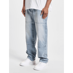 bequeme DEF Herren Jeans Reißverschluss Stretch mit Baumwolle Blau