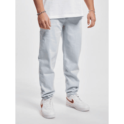 bequeme DEF Herren Jeans Taschen Denim mit Baumwolle Eis-Blau