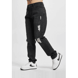 bequeme Urban Classics Damen Jeans Denim mit Baumwolle Schwarz