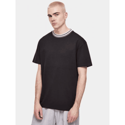 bequemes Urban Classics Herren T-Shirt Oversize 220 g/m² mit Baumwolle Schwarz