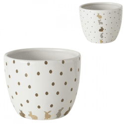 Boltze Blumentopf Tinka 10 cm, 2er-Set, sortiert