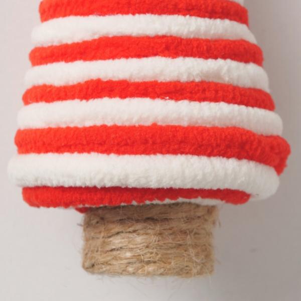 Boltze Weihnachtsanhänger „Strimma“, rot/weiß, 14 cm
