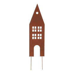 Gartenstecker Haus, rusty, L, ca.10x42cm