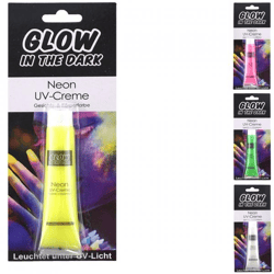 Glow-in-the-Dark-UV-Schminkcreme 28 ml, 4er-Set (gemischte Farben)