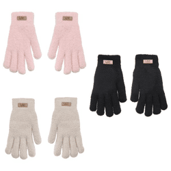 Handschuhe Damen Flausch, 3/s