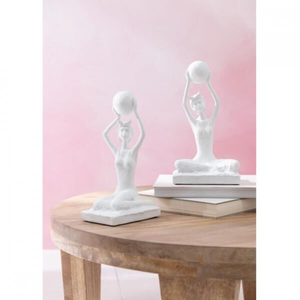 J-line figurine, woman, white, 25.5 cm, 2 assorted