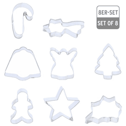 Keksausstecher, Xmas, 8er Set, ca. 7cmH 