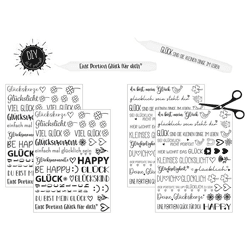 Kerzentattoos Glück , 2er Set 