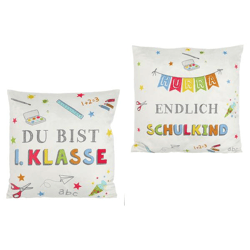 Kissen Hurra Schule, 2/s, ca. 40x40cm