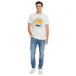 klassisches BLEND BHBammer Herren T-Shirt mit Rundhals Shirt 20715927-110602 Weiß