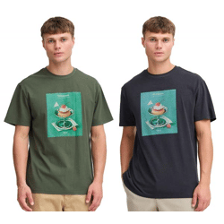 klassisches SOLID SDNong Herren T-Shirt mit Rundhals Shirt 21108418 Grün oder Schwarz