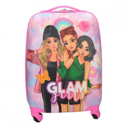 Koffer Glam Girls auf Rädern rosa 48 cm