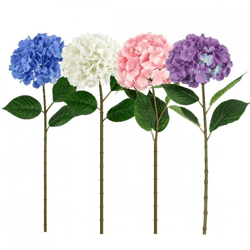 Künstliche Blume Hortensie 81 cm 4 Stück sortiert