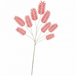 Kunstblad Palm rood 150 cm