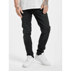 lässige Denim Project Herren Jeans Skinny Fit Stretch Reißverschluss mit Baumwolle Schwarz
