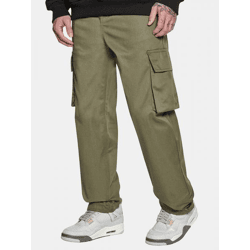 lässige Dropsize Herren Jeans Khaki