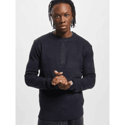 lässiges Brandit Herren Sweatshirt Reißverschluss Navy