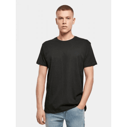 lässiges Build Your Brand Herren T-Shirt 140 g/m² mit Baumwolle Schwarz