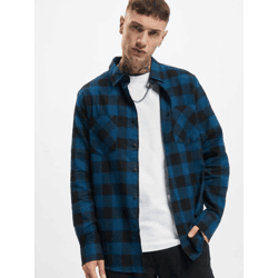 lässiges Urban Classics Herren Polo-Shirt 120 g/m² mit Baumwolle Blau/Schwarz