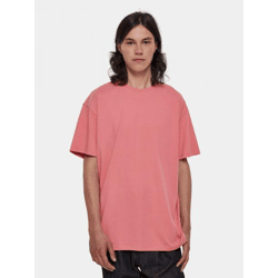 lässiges URBAN CLASSICS Herren T-Shirt 240 g/m² mit Baumwolle Rosa